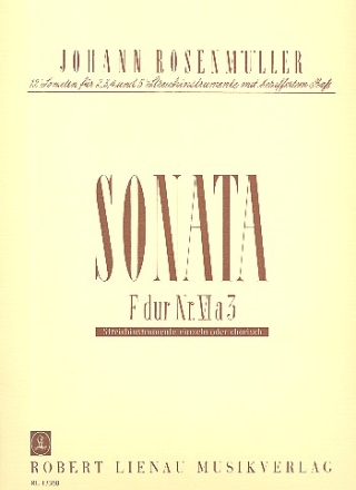 Sonata Nr.6 fr 2 Violinen, Violoncello und Klavier Partitur (= Klavier)