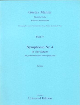 Sinfonie G-Dur Nr.4 fr Sopransolo und Orchester Partitur