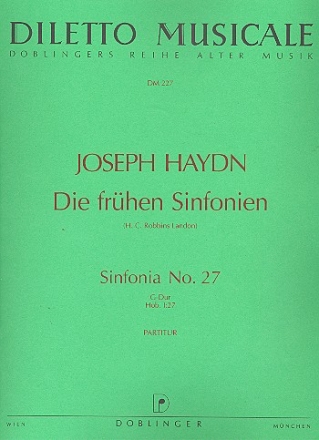 Sinfonie G-Dur Nr.27 Hob.I:27 fr Orchester Partitur