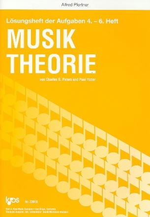 Musiktheorie Lösungsheft der Aufgaben 4.-6. Heft