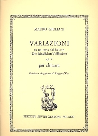 Variazioni su un tema dal balletto Die feindlichen Volksstmme op.7: per chitarra