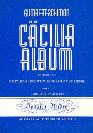 Ccilia Album Band 2 fr Gesang (tief) und Klavier (dt/it)