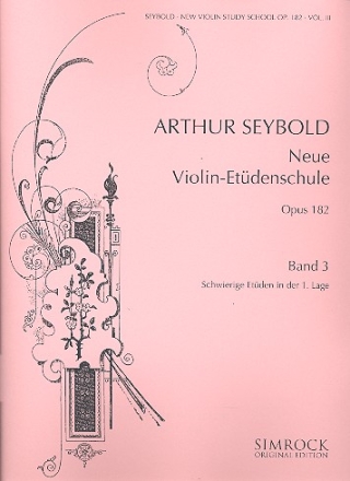 Neue Violin-Etden-Schule op.182 Bd. 3 - Schwierigere Etden in der 1. fr Violine