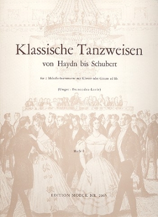 Klassische Tanzweisen von Haydn bis Schubert Band 1 fr 2 Sopranblockflten und Klavier