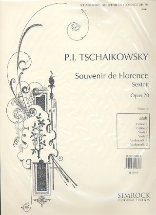 Souvenir de Florence op.70 für Streichsextett Stimmen