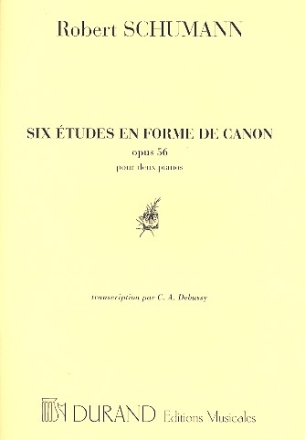 6 etudes en forme de canon op.56 pour 2 pianos a 4 mains