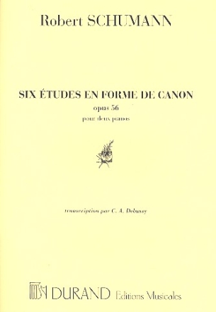 6 etudes en forme de canon op.56 pour 2 pianos a 4 mains