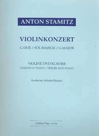 Konzert G-Dur Nr.8 fr Violine und Orchester fr Violine und Klavier