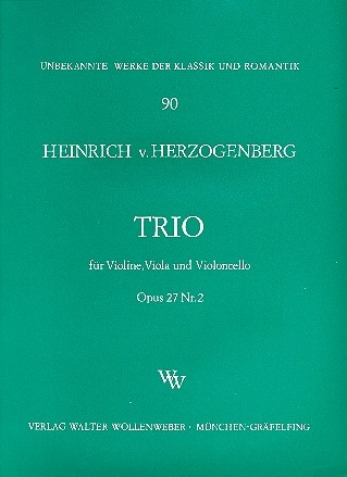 Trio F-Dur op.27,2 fr Violine, Viola und Violoncello Stimmen