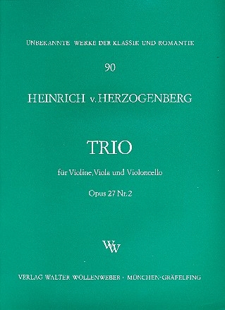 Trio F-Dur op.27,2 fr Violine, Viola und Violoncello Stimmen