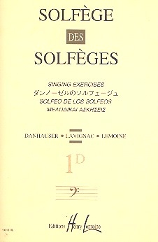 Solfège des solfèges vol.1d Singing exercises in bass clef