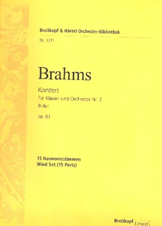 Konzert B-Dur Nr.2 op.83 fr Klavier und Orchester Harmonie