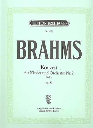 Konzert B-Dur Nr.2 op.83 fr Klavier und Orchester fr 2 Klaviere