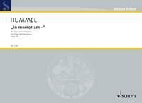 - in memoriam - op. 74 fr Orgel und Schlagzeug (Kleine Trommel, 2 Holzblocktrommeln, 4 Becke