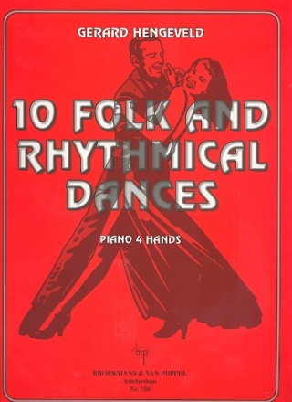 10 Folk and rhythmical Dances for piano 4 hands