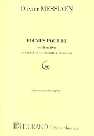 Pomes pour mi vol.2 pour grand soprano dramatique et orchestre pour chant et piano