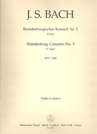 Brandenburgisches Konzert D-Dur Nr.5 BWV1050 Violine