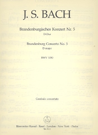 Brandenburgisches Konzert D-Dur Nr.5 BWV1050 Cembalo solo