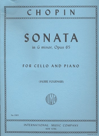 Sonata g minor op.65 for cello and piano