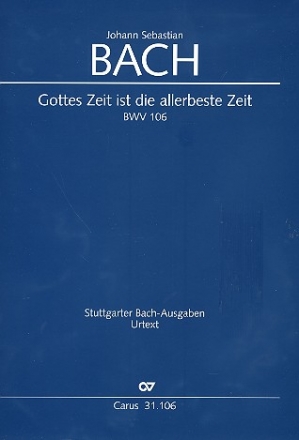 Gottes Zeit ist die allerbeste Zeit Kantate Nr.106 BWV106 Partitur (dt/en)