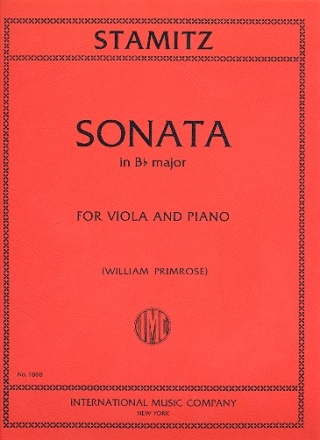 Sonata B flat major for viola and piano