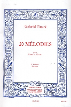 20 mlodies vol.2 pour soprano et piano