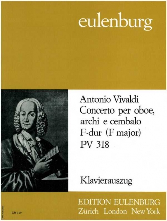 Konzert F-Dur PV318 fr Oboe und Streicher fr Oboe und Klavier