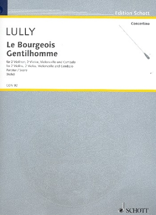 Le Bourgeois Gentilhomme fr Kammerorchester Partitur
