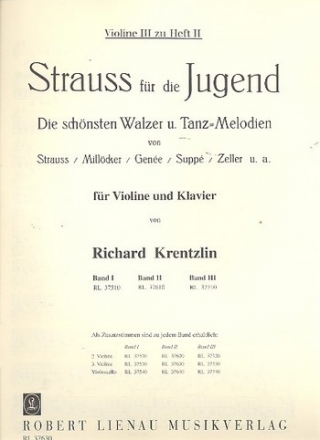 Strauss fr die Jugend Band 2  Violine 3 solo