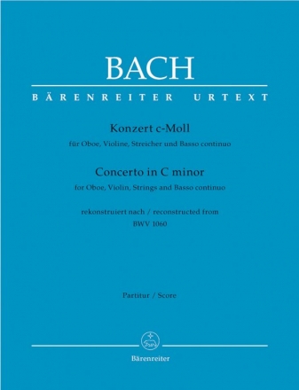 Konzert c-Moll BWV1060 fr Oboe, Violine und Streicher Partitur