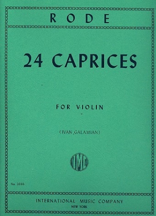 24 Caprices for violin