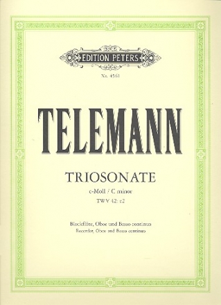 Triosonate c-Moll aus den Essercizii musici fr Blockflte, Oboe und Bc
