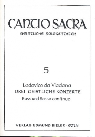 3 geistliche Konzerte fr Ba und Bc