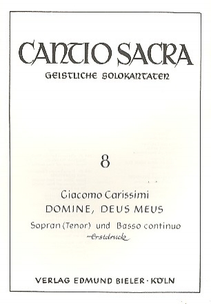 Domine, deus meus  fr Sopran (Tenor) und Bc