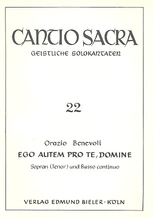 Ego autem pro te domine fr Sopran (Tenor) und Bc