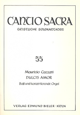 Dulcis amor fr Bass und Bc