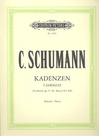 5 Kadenzen zu Klavierkonzerten fr Klavier Schumann, Clara, bearb.