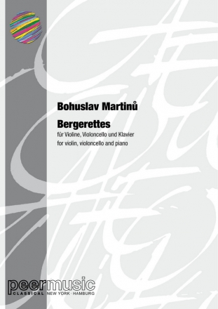 Bergerettes for violin, violoncello and piano score and parts