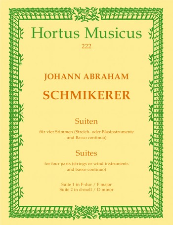Suiten fr 4 Stimmen (Streich- oder Blasinstrumente und Bc) Partitur und 5 Stimmen