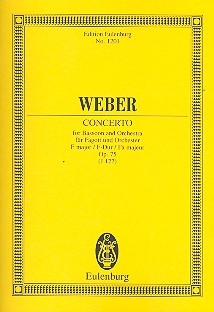 Konzert F-Dur op.75 fr Fagott und Orchester Studienpartitur
