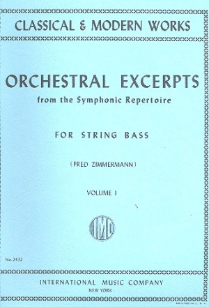 Orchestral Excerpts from the symphonic Repertoire vol.1 for double bass