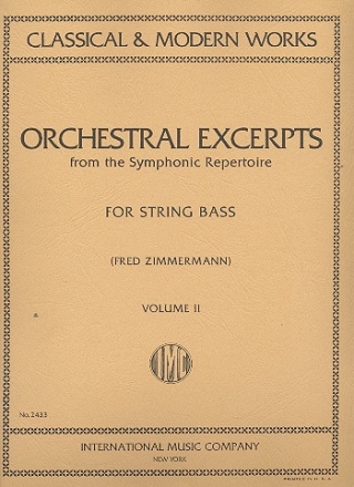 Orchestral Excerpts from classical and modern Works vol.2 for double bass