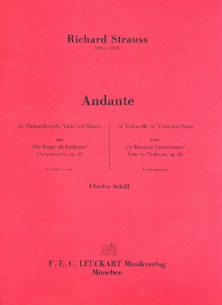 Andante fr Violoncello (Viola) und Klavier