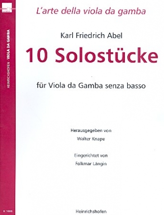 10 Solostcke fr Viola da Gamba senza basso