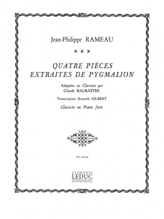 QUATRE PIECES EXTRAITES DE PYGMALION ADAPTEES AU CLAVECIN