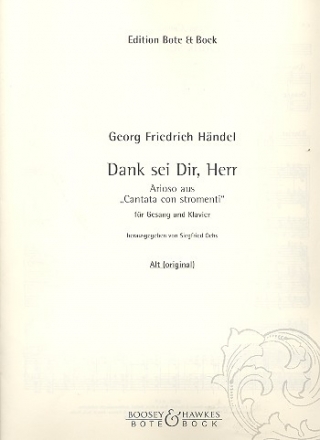 Dank sei dir Herr (Arioso aus 