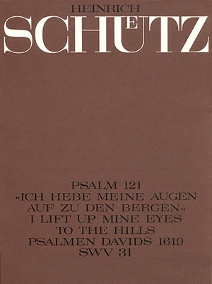 Ich hebe meine Augen auf zu den Bergen SWV31 fr Doppelchor, Kontraba und Orgel,  Partitur (dt/en)