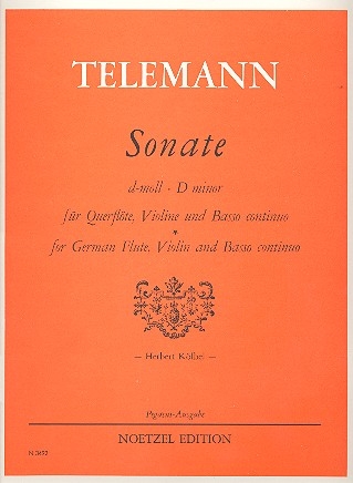 Sonate d-Moll fr Flte (Violine), Violine und Bc