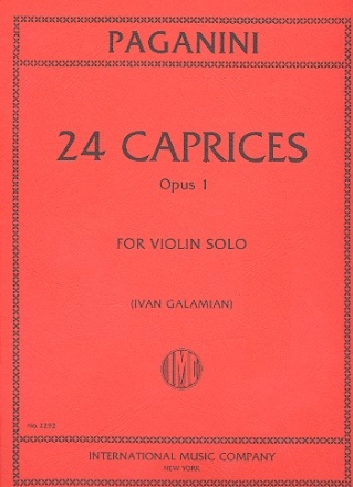 24 Caprices op.1 for violin