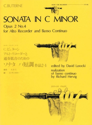 Sonata c minor op.2,4 for alto recorder and piano